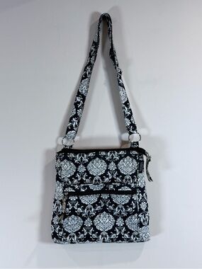 🔥Waverly Black & White Patterned Crossbody Bag EC🔥
